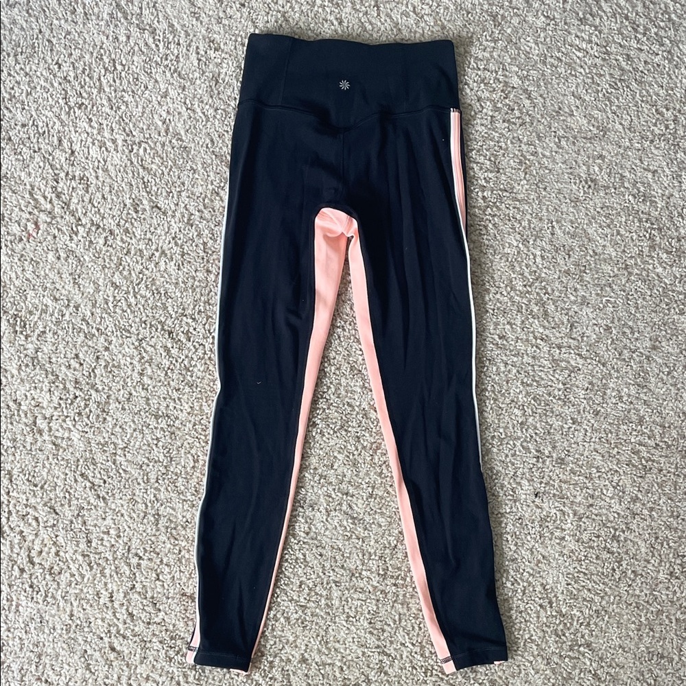 Athleta Leggings with Pink Accents - Picture 2 of 3